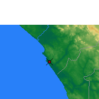 Nearby Forecast Locations - Pointe-Noire - Map