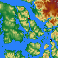 Nearby Forecast Locations - Petersburg - Map