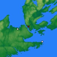 Nearby Forecast Locations - Port Hawkesbury - Map