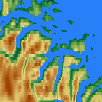 Nearby Forecast Locations - Cape Hooper - Map