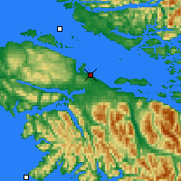 Nearby Forecast Locations - Port Hardy - Map