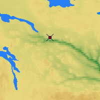 Nearby Forecast Locations - Churchill Falls - Map