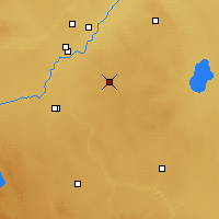 Nearby Forecast Locations - Cypress River - Map