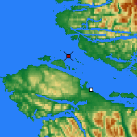 Nearby Forecast Locations - Herbert Isl. - Map