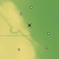 Nearby Forecast Locations - Morden - Map