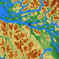 Nearby Forecast Locations - Fanny Island - Map