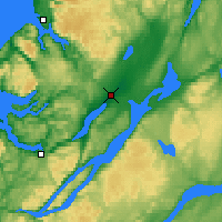 Nearby Forecast Locations - Deer Lake - Map