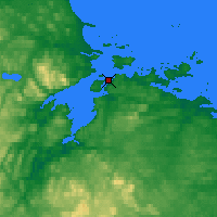 Nearby Forecast Locations - Cartwright - Map