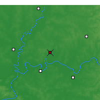 Nearby Forecast Locations - Evansville - Map