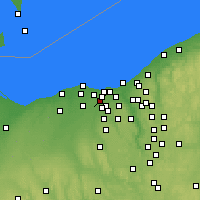 Nearby Forecast Locations - North Olmsted - Map