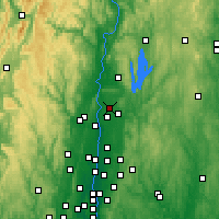 Nearby Forecast Locations - Chicopee - Map