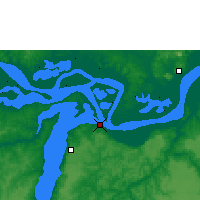 Nearby Forecast Locations - Santarém - Map