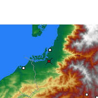 Nearby Forecast Locations - Santa Rosa - Map