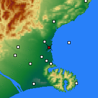 Nearby Forecast Locations - Kaiapoi - Map