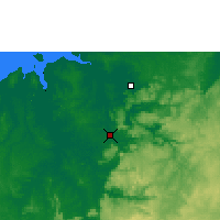 Nearby Forecast Locations - Jabiru Airport - Map