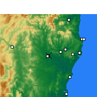 Nearby Forecast Locations - Casino - Map