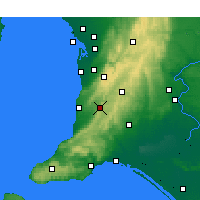 Nearby Forecast Locations - Kuitpo Forest - Map