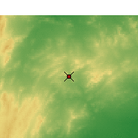 Nearby Forecast Locations - Yunta Airstrip - Map