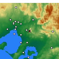 Nearby Forecast Locations - Dunns Hill - Map