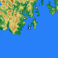 Nearby Forecast Locations - Cape Bruny Lighthouse - Map