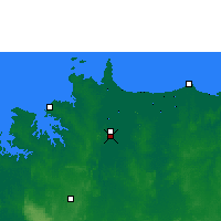 Nearby Forecast Locations - Middle Point - Map