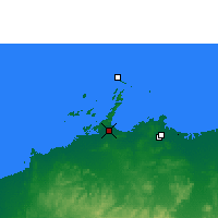 Nearby Forecast Locations - Karratha AP - Map