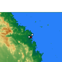 Nearby Forecast Locations - Mackay - Map