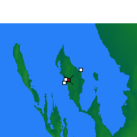 Nearby Forecast Locations - Shark Bay Airport - Map