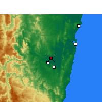 Nearby Forecast Locations - Grafton Res. - Map