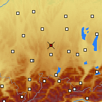 Nearby Forecast Locations - Kaufbeuren - Map