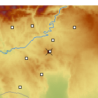 Nearby Forecast Locations - Şanlıurfa GAP Airport - Map