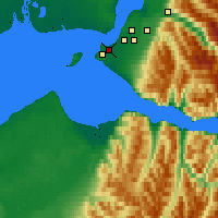 Nearby Forecast Locations - Lake Hood - Map