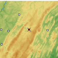 Nearby Forecast Locations - Johnstown - Map