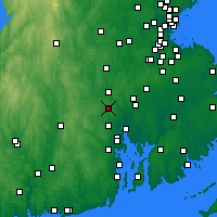 Nearby Forecast Locations - Pawtucket - Map