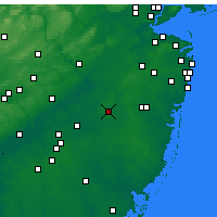 Nearby Forecast Locations - Wrightstown - Map