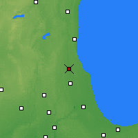 Nearby Forecast Locations - Wheeling - Map