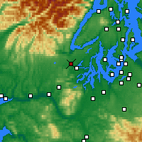 Nearby Forecast Locations - Shelton - Map