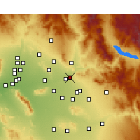 Nearby Forecast Locations - Mesa - Map