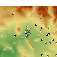 Nearby Forecast Locations - Glendale - Map