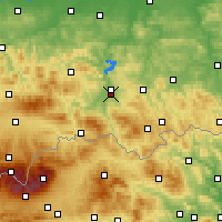 Nearby Forecast Locations - Nowy Sącz - Map