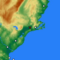 Nearby Forecast Locations - Mosgiel - Map