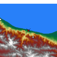 Nearby Forecast Locations - Nowshahr - Map