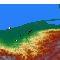 Nearby Forecast Locations - Sari - Map