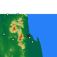 Nearby Forecast Locations - Nakhon Si Thammarat - Map