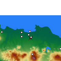 Nearby Forecast Locations - East Jakarta - Map