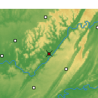 Nearby Forecast Locations - Scottsboro - Map