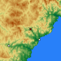 Nearby Forecast Locations - Dalnegorsk - Map