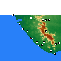 Nearby Forecast Locations - Thiruvananthapuram - Map