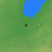 Nearby Forecast Locations - Saginaw - Map