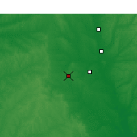 Nearby Forecast Locations - Starkville - Map